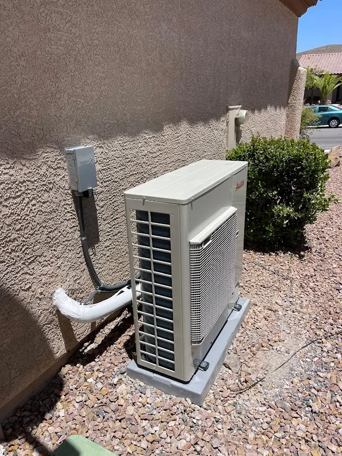 Residential air conditioning condenser unit in Long Hill